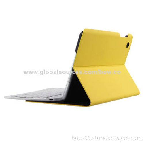 Detachable Universal Wireless Bluetooth Keyboard with Foldable Leather Case for iPad Mini 1/RetinaNew